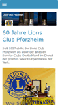 Mobile Screenshot of lions-pf.de